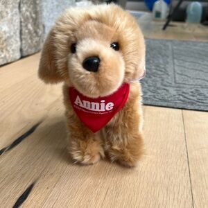 Annie play stuffed animal dog